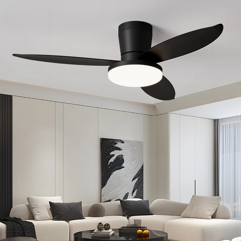 Living Room Dining Room Fan Light Household Ceiling Fan Light High Wind Power Variable Frequency Children's Bedroom Ceiling 2025