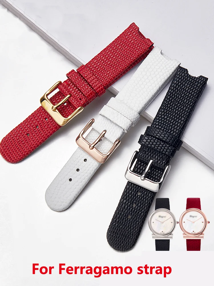 

Ремешок для часов из натуральной кожи с узором в виде ящерицы, 18 мм