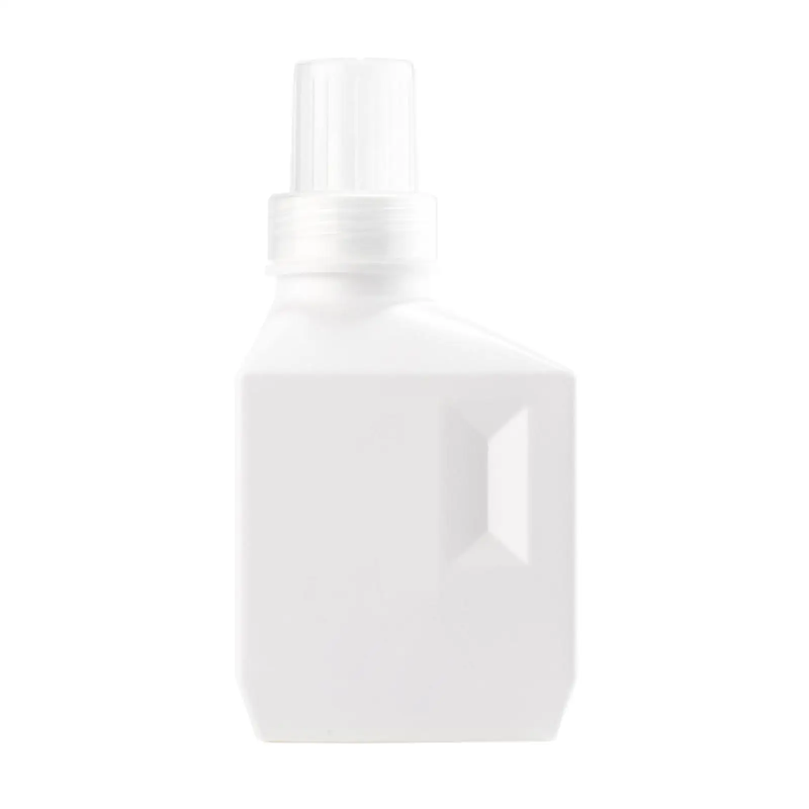 Laundry Bottle with Label Large Capacity for Detergent Home Use White 600ML