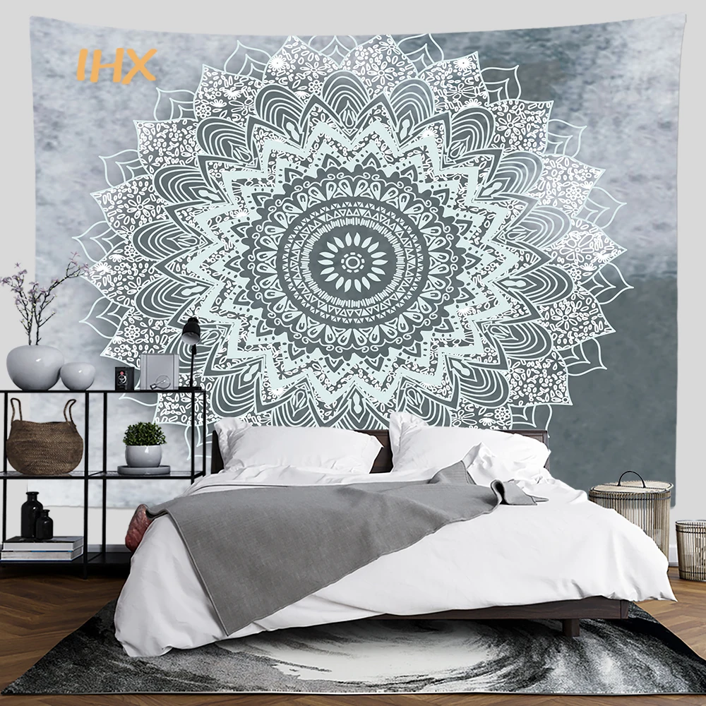 Mandala Tapestry Wall Hanging Bohemia Hippie Room Decor Witchcraft Supplies Tapestry Bedroom Ceiling Home Aesthetic Decoration