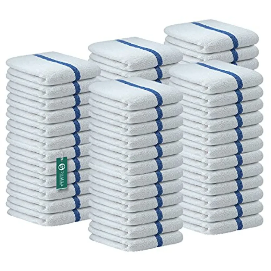 

Полотенца для бара и кухни, 100% хлопок, двойная строчка, готовые к использованию, впитывающие, 10 фунтов, 16x19 дюймов, упаковка 60 штук