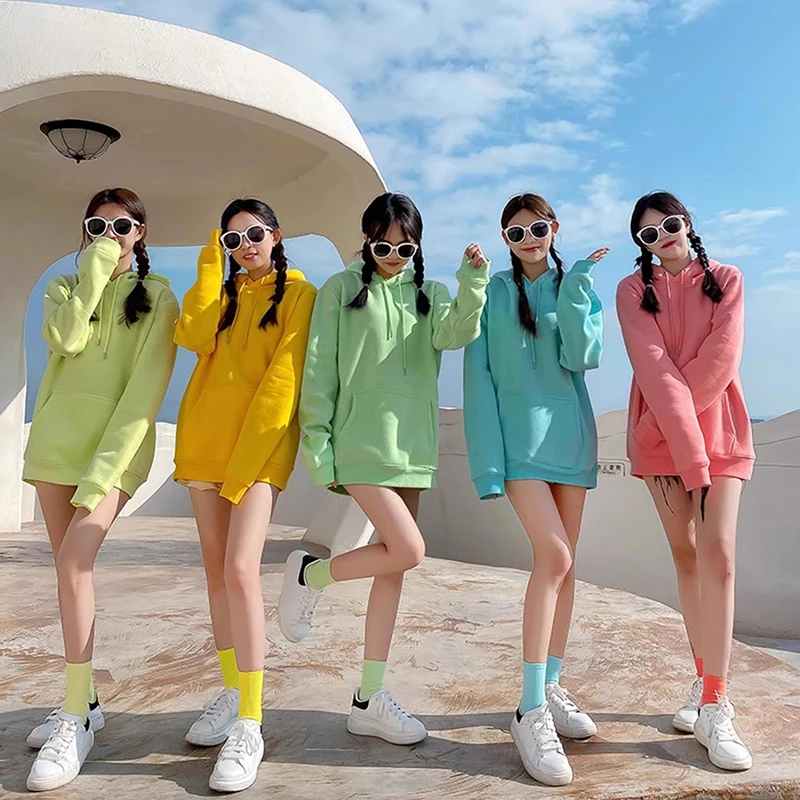 الحجم الأوروبي الرجال هوديي الرياضة شعار مخصص المرأة Harajuku ملابس خارجية تصميم اسم صورتك هودي S-4XL
