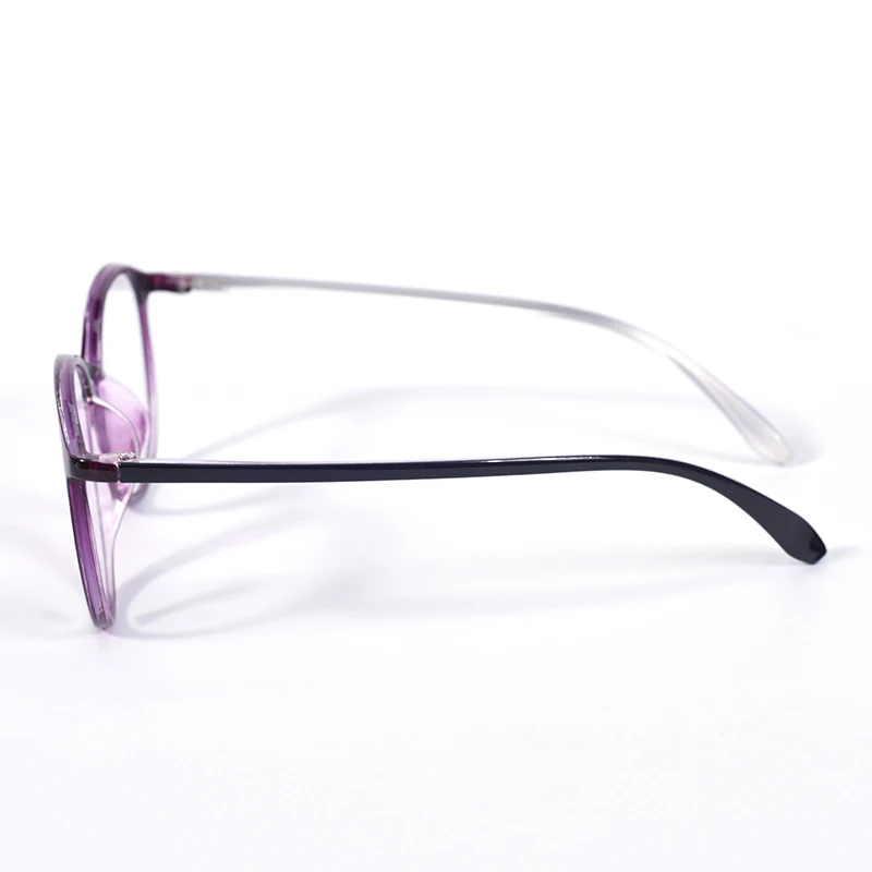 Lila Farbe Progressive Multifokale Lesebrille Damen Ultraleichter runder Rahmen Tragen Sie leicht für Frauen TR90 +125 + 175 + 225 – Detail 5