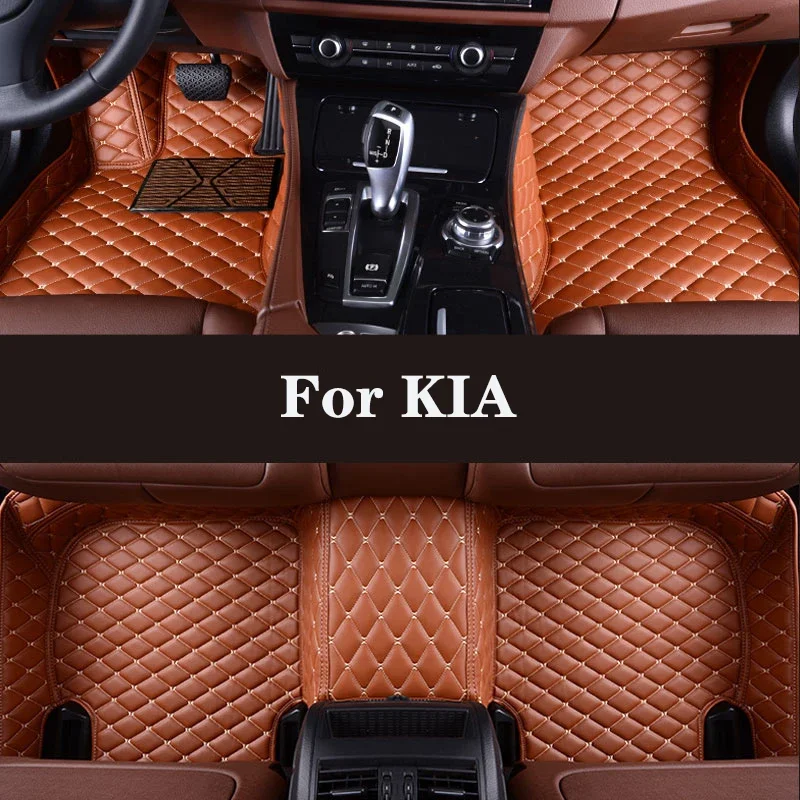 

Full Surround Custom Leather Car Floor Mat For KIA Sedona Picanto Carnival Morning Mohave KX5 VQ Cadenza K7 K9 Quoris Auto Parts