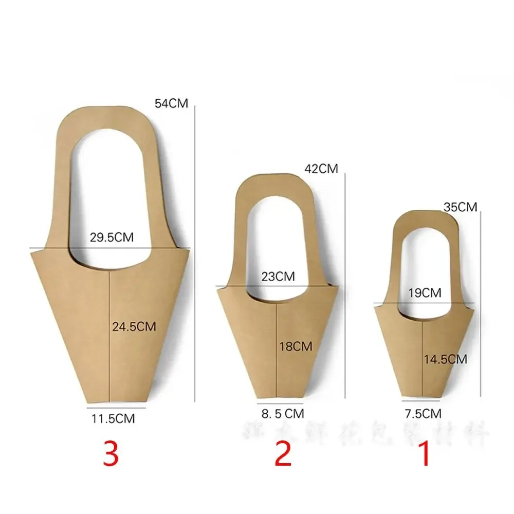 Moda fiorista rosa scatola di carta kraft matrimonio tenuto in mano scatole di fiori decorativi festa di compleanno imballaggio sacchetto regalo decorazione