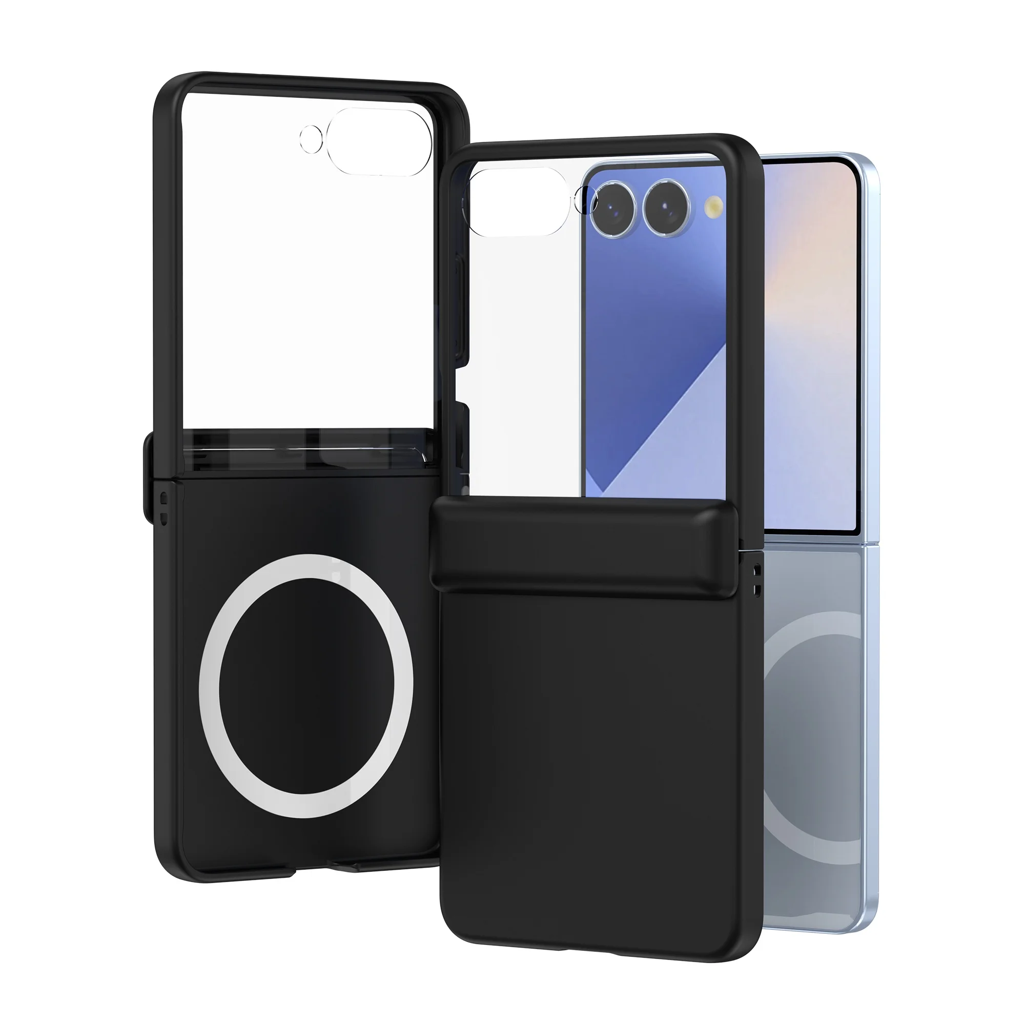 

For Samsung Galaxy Z Flip 7 Case Hard Skin Hinge flim Magnetic wireless charging Protective Back Cover For Z Flip7 FE 6 5 Shell