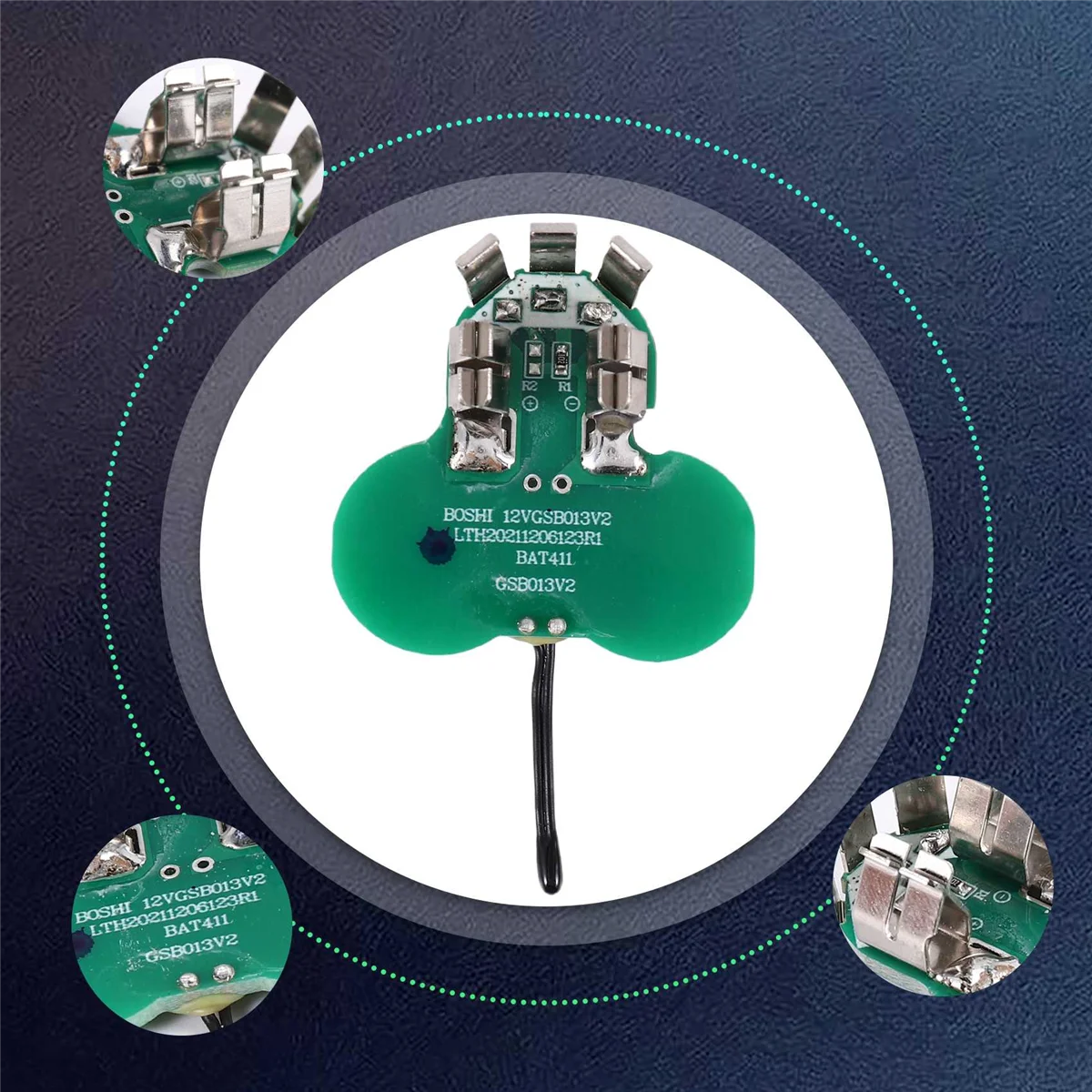 Placa de circuito pcb de bateria bat411 para bateria 10.8v 12v bat412a 2607336013 2607336014   Ferramentas elétricas sem fio