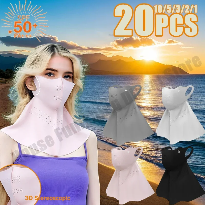 

2025 New Summer 3D Three-dimensional Neck Mask Breathable Sunscreen Non-marking Mask Neck Full-face Mask UV Riding Sunshade Dust
