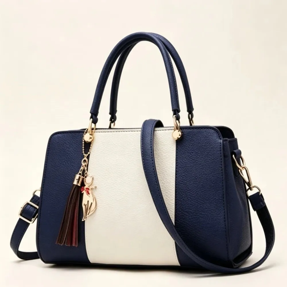 Versatile Large Capacity Women Handbag PU Vintage Crossbody Bags Casual Simple Commuting Bag Work Commute