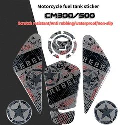 Dla Honda REBEL 500 REBEL 300 REBEL CMX 500 CM500 CM300 3D naklejka na zbiornik paliwa motocykla naklejka antypoślizgowa naklejka ochronna naklejki