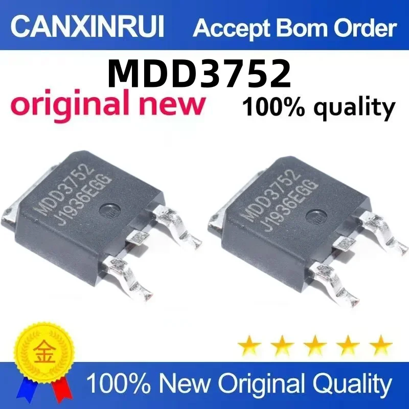 (5-100 piezas) Nuevo y original chip IC MDD3752-RH MDD3752 TO-252 para tubo LCD común