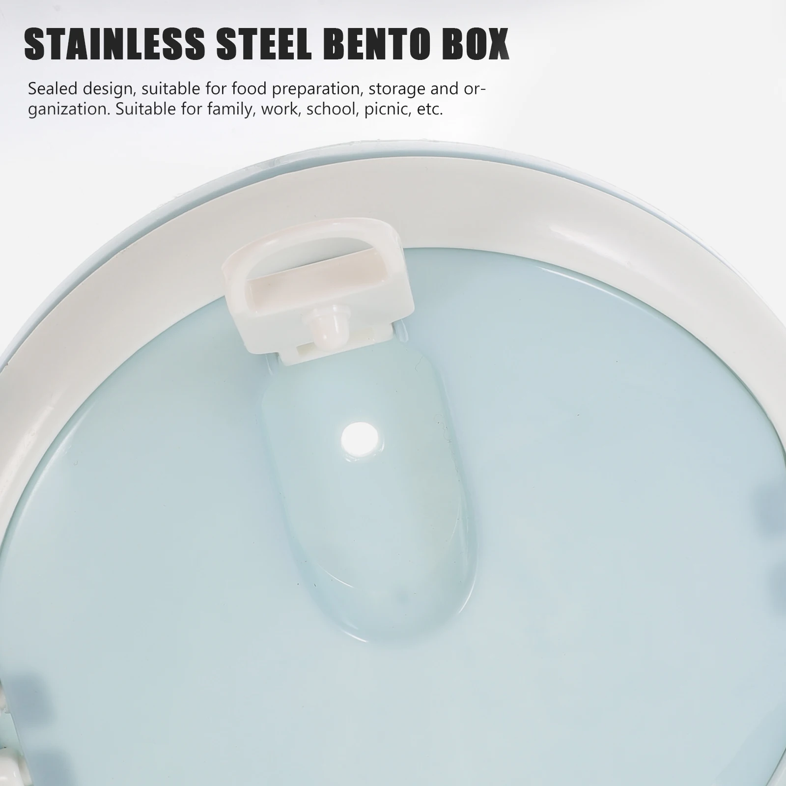 

Three Layer Stainless Steel Portable Leak Proof Lunch Box for Adults Kids Travel Food Container Stackable Insulated