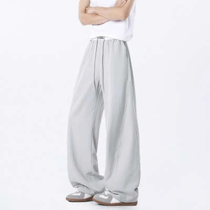 

Мужские корейские широкие брюки в стиле High Street, мужские брюки с завязками, Y2K, готика, хип-хоп, женские брюки-карго, уличная одежда, джоггеры, брюки