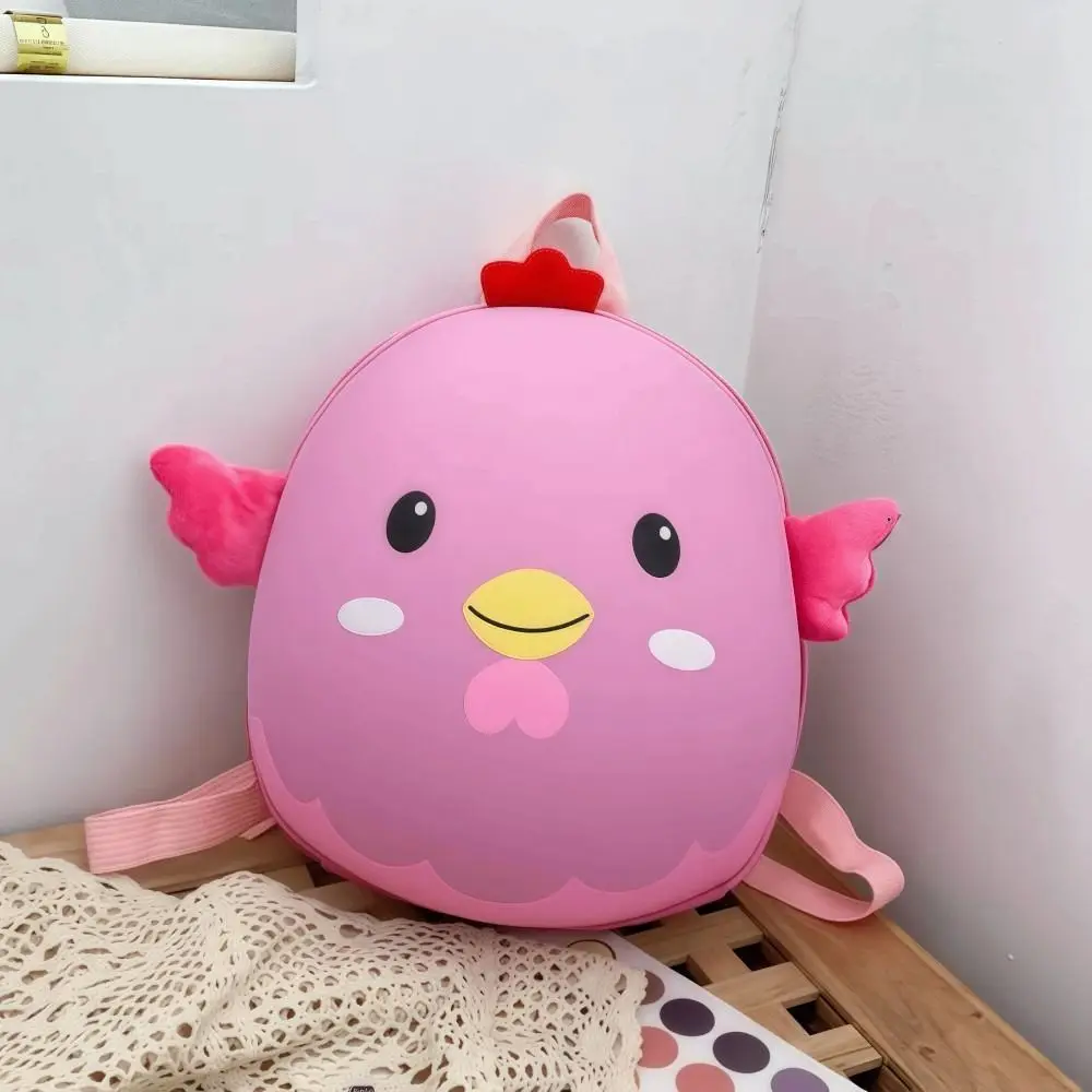 Unique 3D Egg Shell Backpack Cartoon Large Capacity Chick Backpack Simulation Waterproof Children SchoolBags Kid Gift