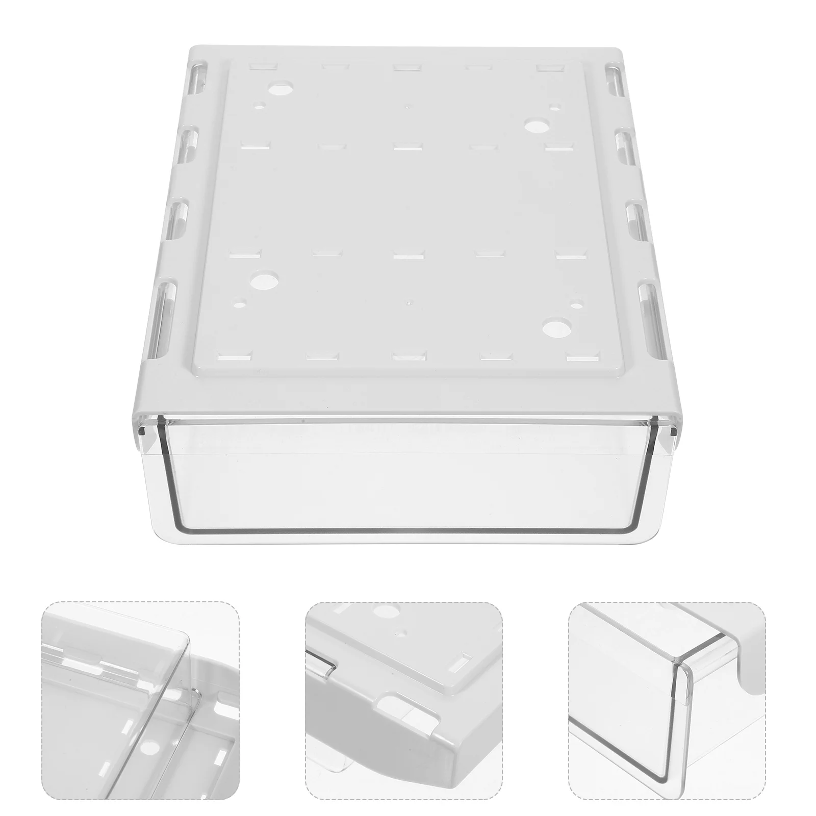 Under Desk Drawer Storage Box Hidden Organizer Desktop Other Tidying and Dustproof Appliances Office