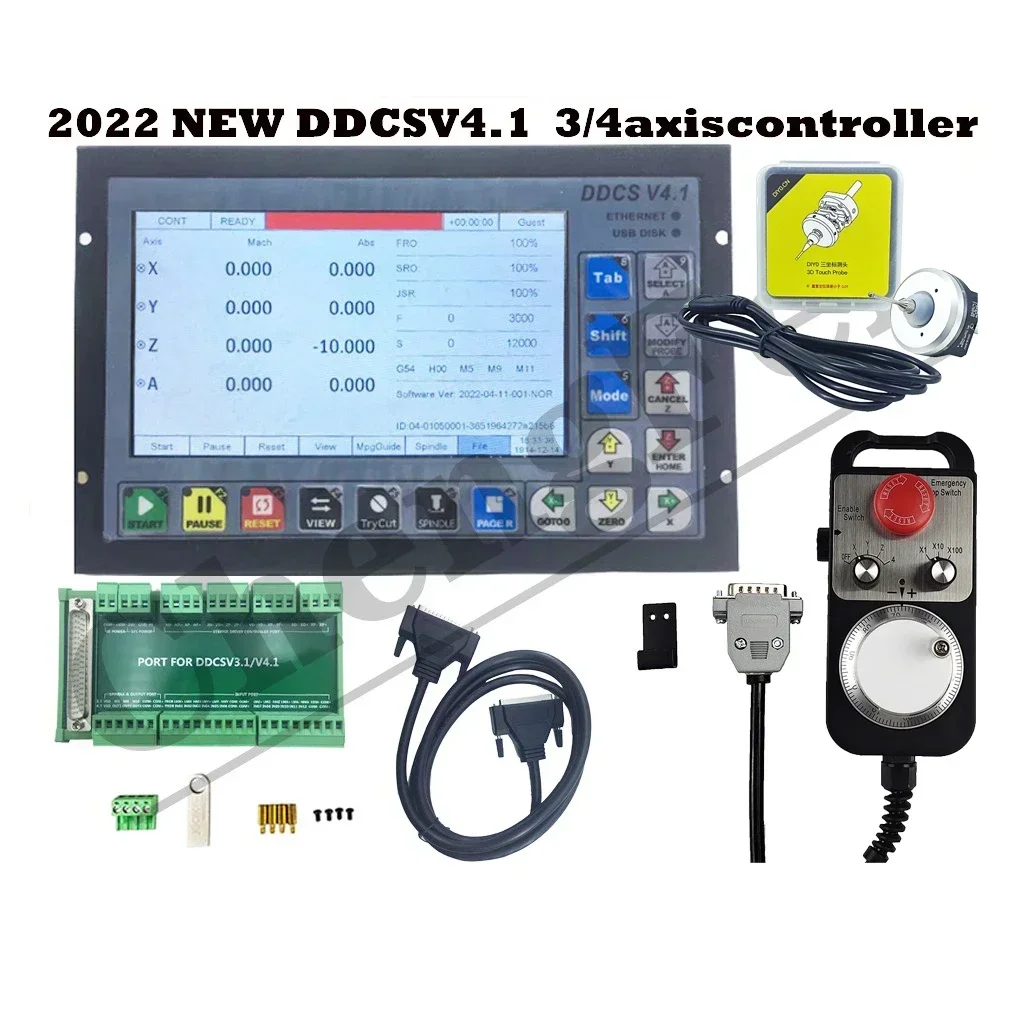 NEW 2022 DDCSV3.1 upgrade DDCS V4.1 3/4 axis independent offline machine tool engraving and milling CNC motion controller