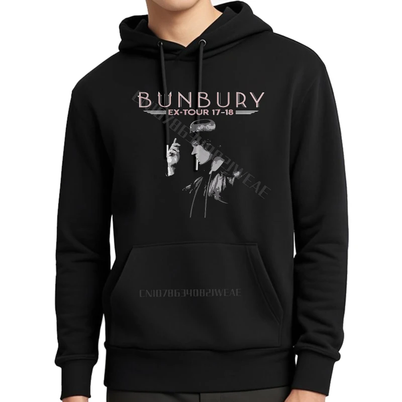Sudadera de algodón con capucha Bunbury Ex Tour 17 18 ropa de calle de viaje sudadera minimalista cremallera niños jerseys