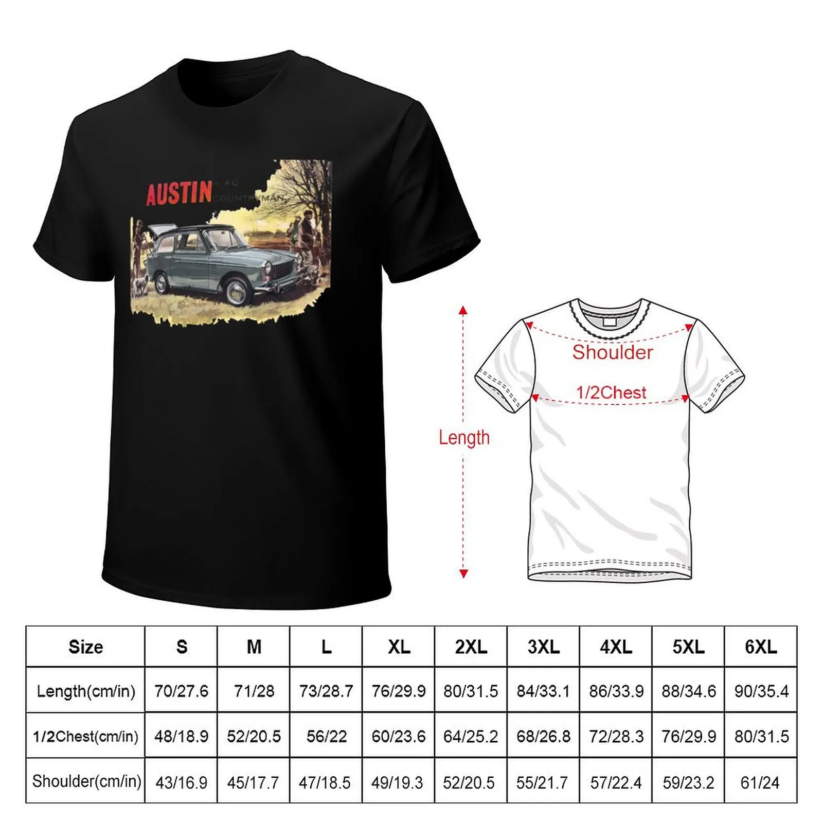 AUSTIN A40 - ADVERT T-Shirt t shirt men 100% cotton luxury brand T-Shirt
