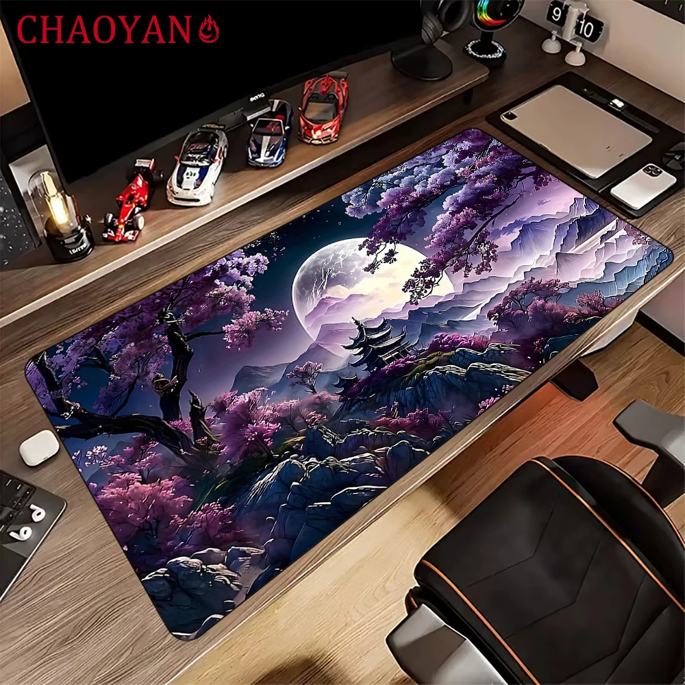 

Artistic aesthetic landscape themeMouse Pad Desk Mat with Stitched Edges non-Slip rubber base pc accessories Gaming mat maus pad