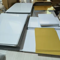 Placa de Metal de sublimación en blanco, hoja de aluminio de 0,5mm de espesor, impresión de Tarjeta De Nombre, transferencia de tinta por sublimación, manualidades DIY, 20cm x 30cm