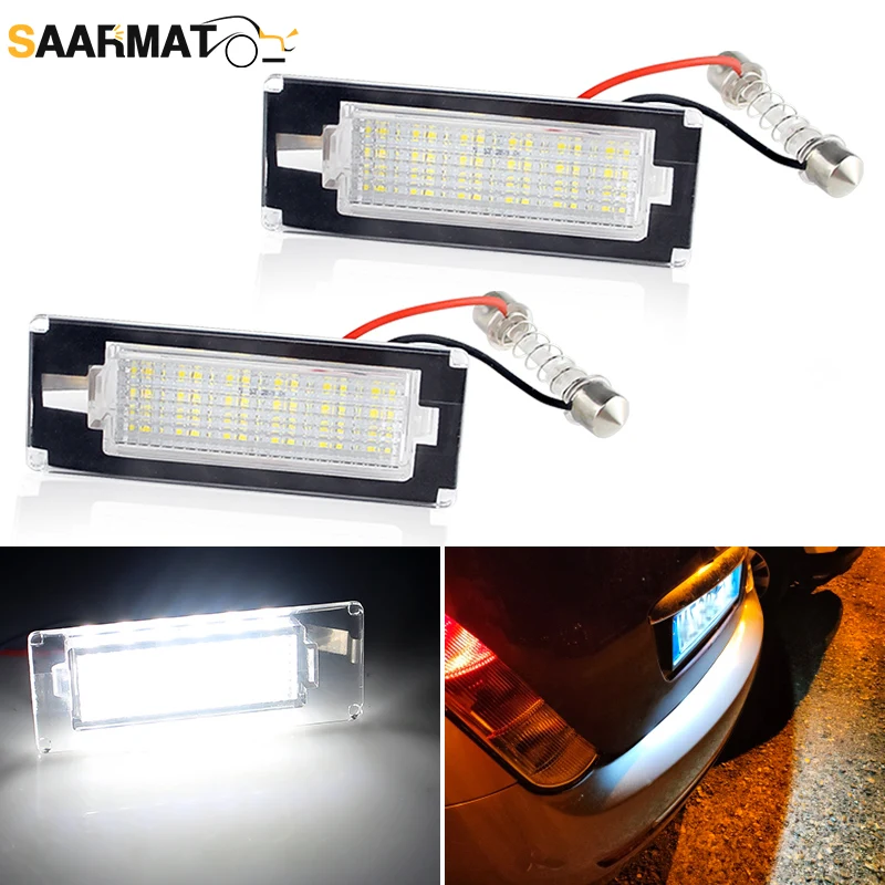 2 pçs canbus led luz da placa de identificação para fiat ducato ônibus kasten peugeot boxer ônibus kasten citroen jumper bus kasten 06-19