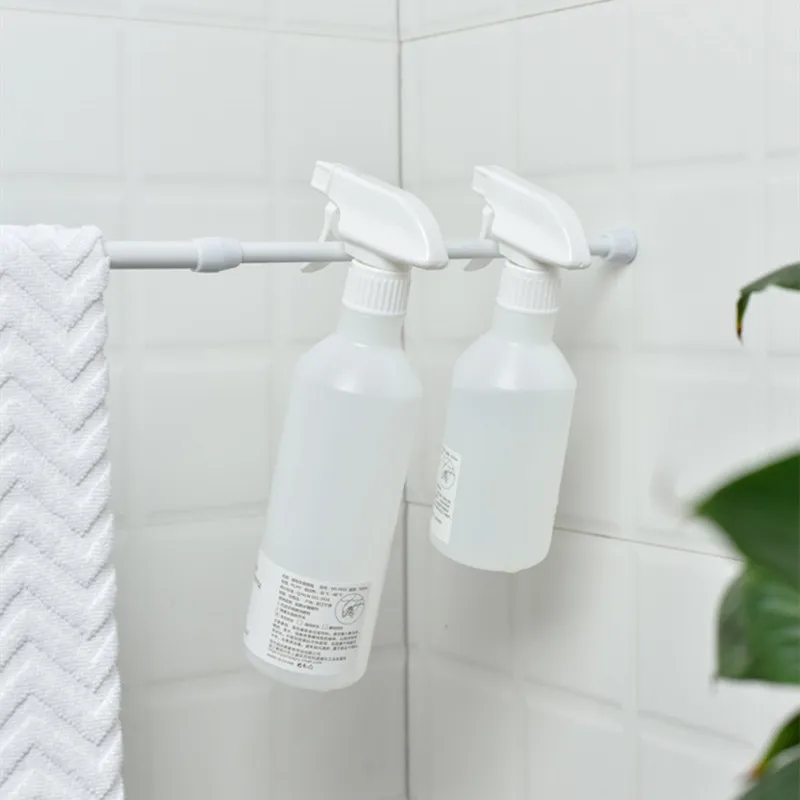 Verstelbare Gordijnroede Zonder Boren Metalen Veerbelaste Badkamer Bar Douche Uitschuifbare Telescopische StokkenHangstangen 32-90cm