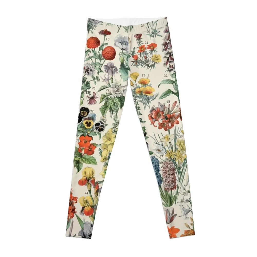 

Adolphe Millot fleurs A Leggings Sports pants for Fitness woman Womens Leggings