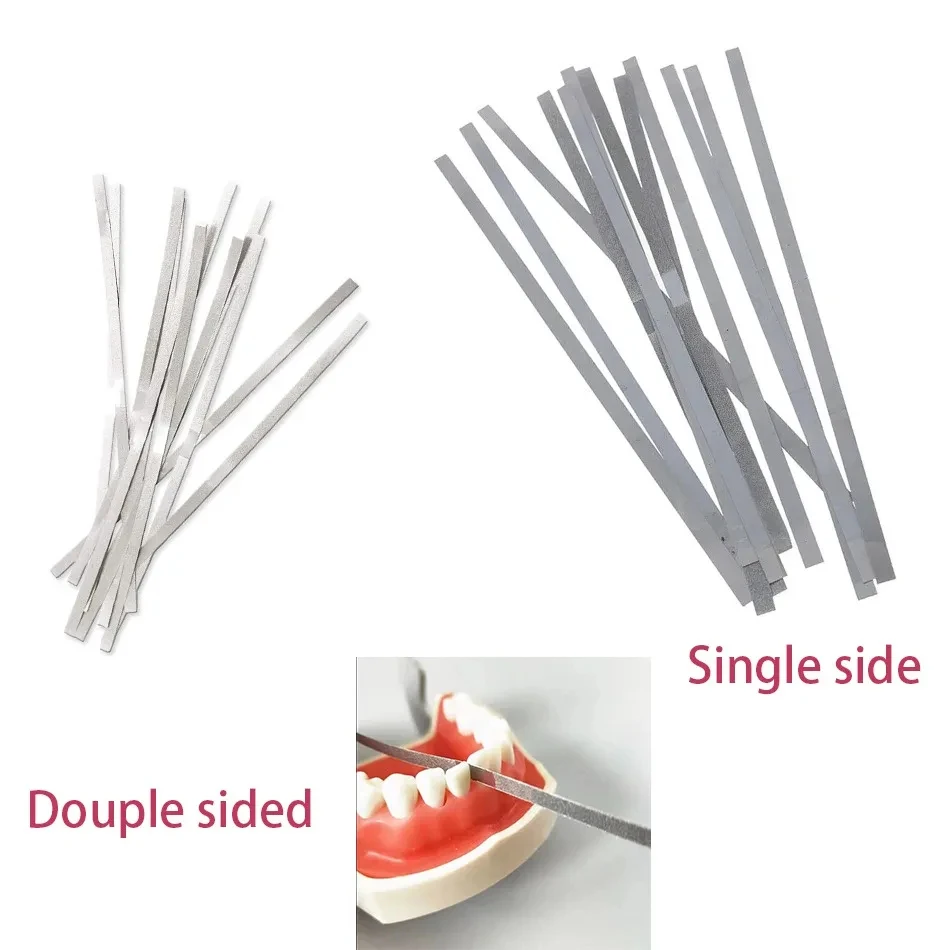 

12 Pcs/Box Dental Metal Polishing Stick Strip Single/Double Side of Diamond Sanding Surface Abrasive Strips Dentist Materials