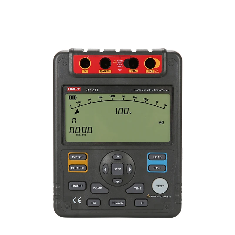 UT511 ac dc insulation resistance tester 9999 count with bar graph display