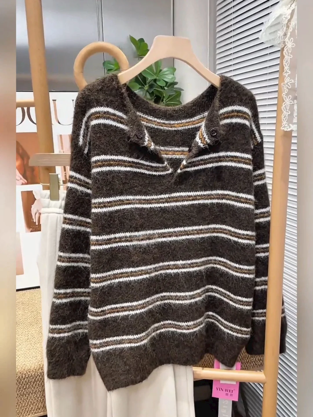 

Осень-зима, новый женский вязаный свитер Long Sve, свободный крой для похудения, ленивый Sle, модный, теплый, с подогревом, китайский ...