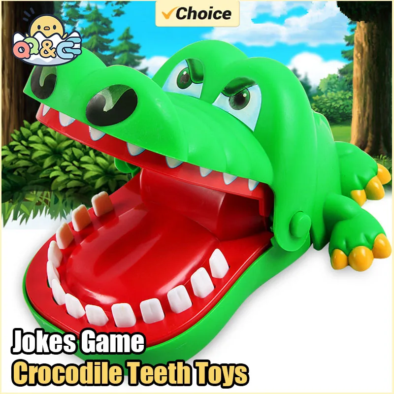 Crocodile Teeth Toys Alligator Biting Finger Dentist Games Jokes Game of Luck Pranks Kids Toys Funny Holiday Party Family Games