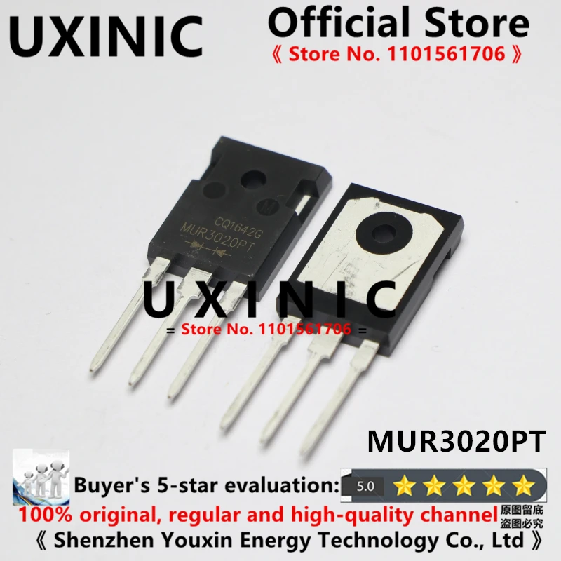 UXINIC  100% New Imported Original MUR3020PT MUR3020 TO-247 Fast Recovery Diode 30A 200V