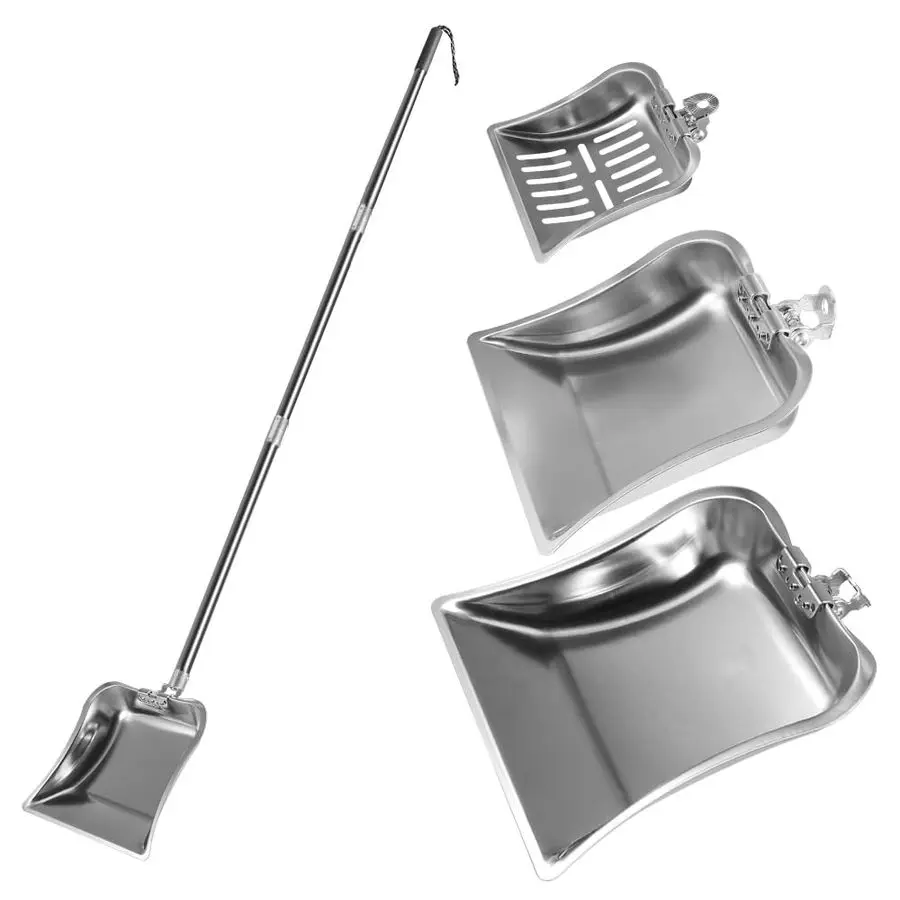 

Набор лопаток для куриных какашек, грабли для курятника из нержавеющей стали с регулируемой ручкой 2453, многоразмерный лопатка для чистки