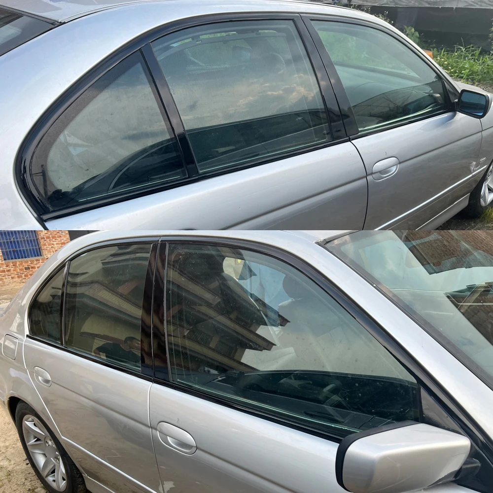 

For BMW 5 Series E39 1996-2003 saden Window Chrome Delete Blackout ABC Pillars Glossy Black Stickers