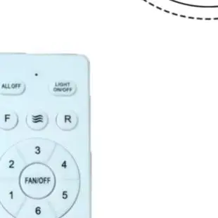 B79A Ceiling Fan Remote With Tri Color Dimming Timer Function For 160-265V AC For Lighting Wireless Accessory