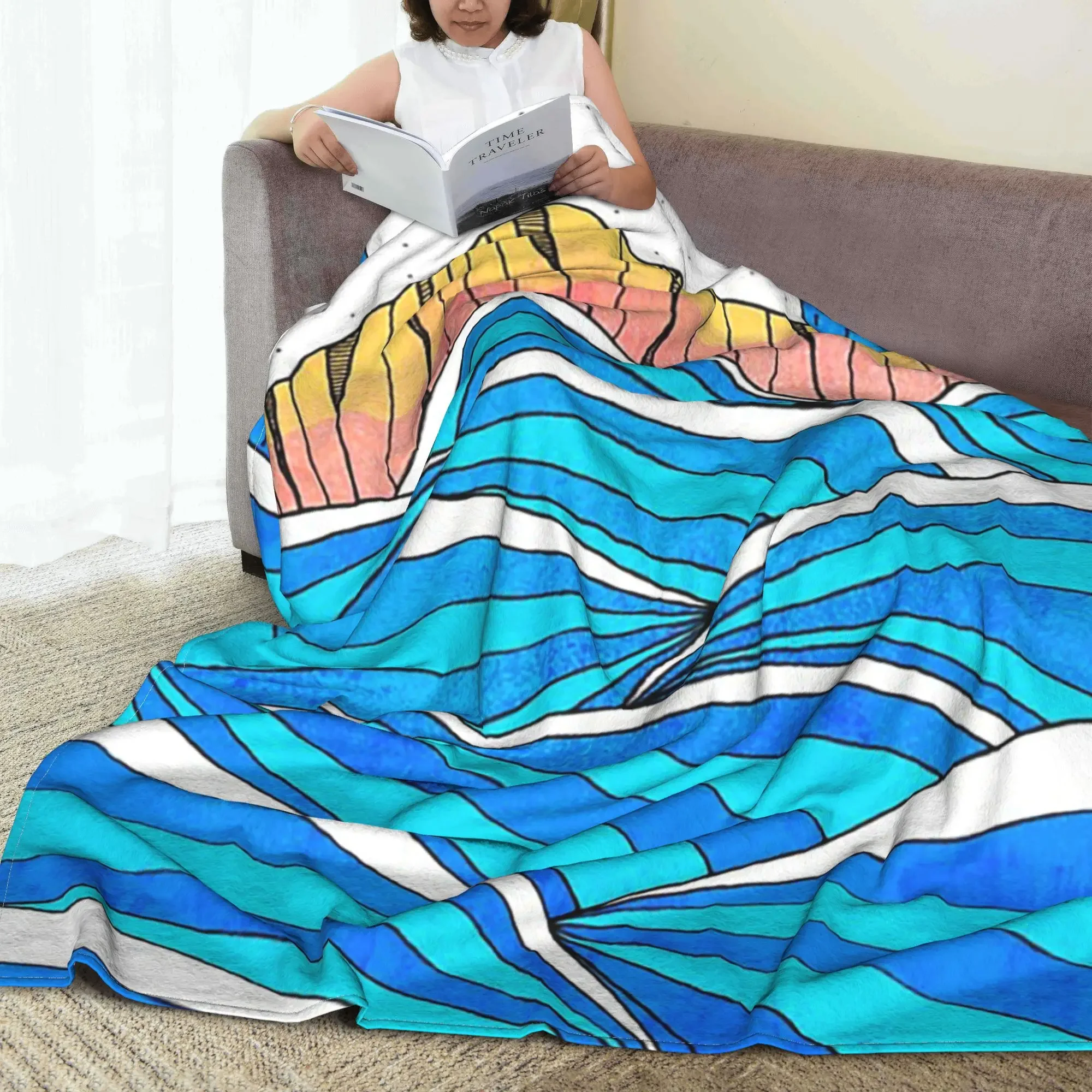 The lone peak Blankets Portable Fleece Sofa Throw Blanket for Couch Bedding Travel Throws Bedspread Quilt