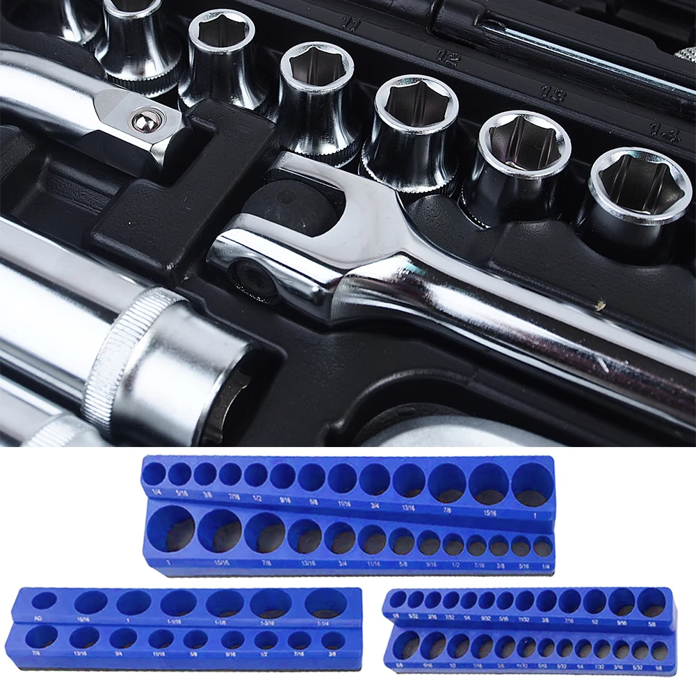 Magnetic Socket Organizers Magnetic Sockets Storage Rack Holds 141 Socket Metric SAE Socket Trays Professional Tools Organizer