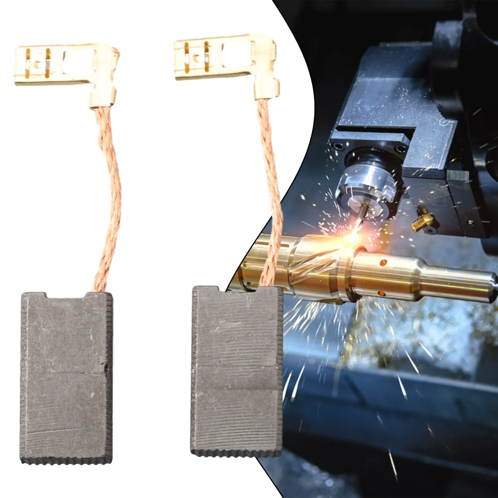 Carbon Brush Pair Compatible with For GBH5400 For GBH5400-8 GSH38 GSH88X A69 for Routine Power Tool Maintenance