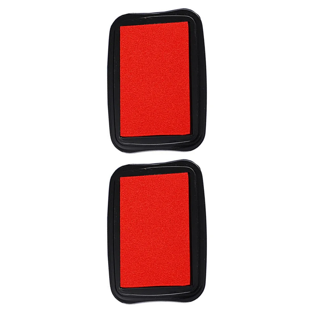 2 قطعة لوحة الحبر الأحمر الرجعية قابل للغسل الإسفنج المواد Diy بها بنفسك ختم سكرابوكينغ النسيج الخشب الحرفية مشاريع إصبع اللوحة الكتابة على الجدران #3