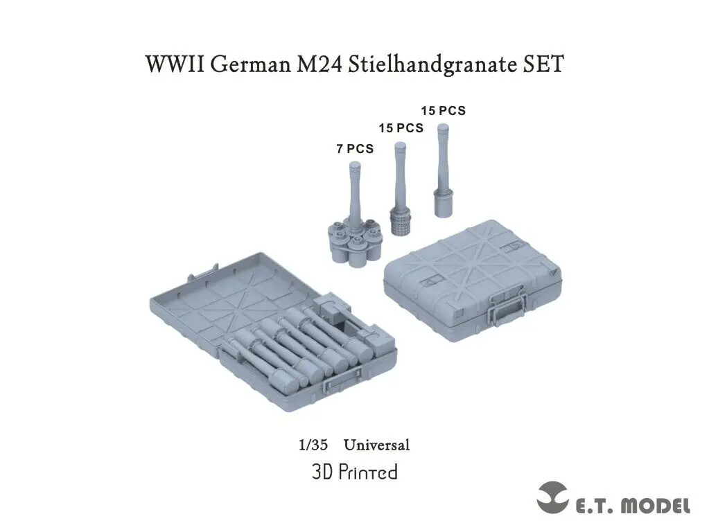 

ETmodel P35-224 1:35 WWII German M24 Stielhandgranate SET (3D Printed)