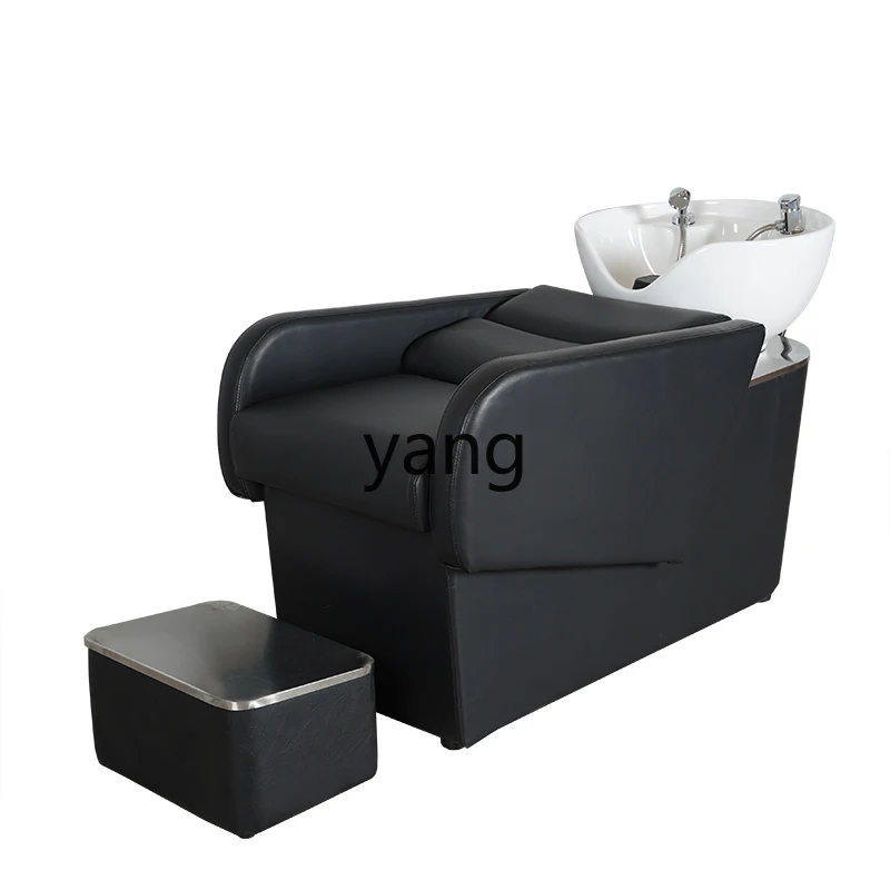 LTT barber shop shampoo bed new high-end half-lying hair salon special simple flush bed