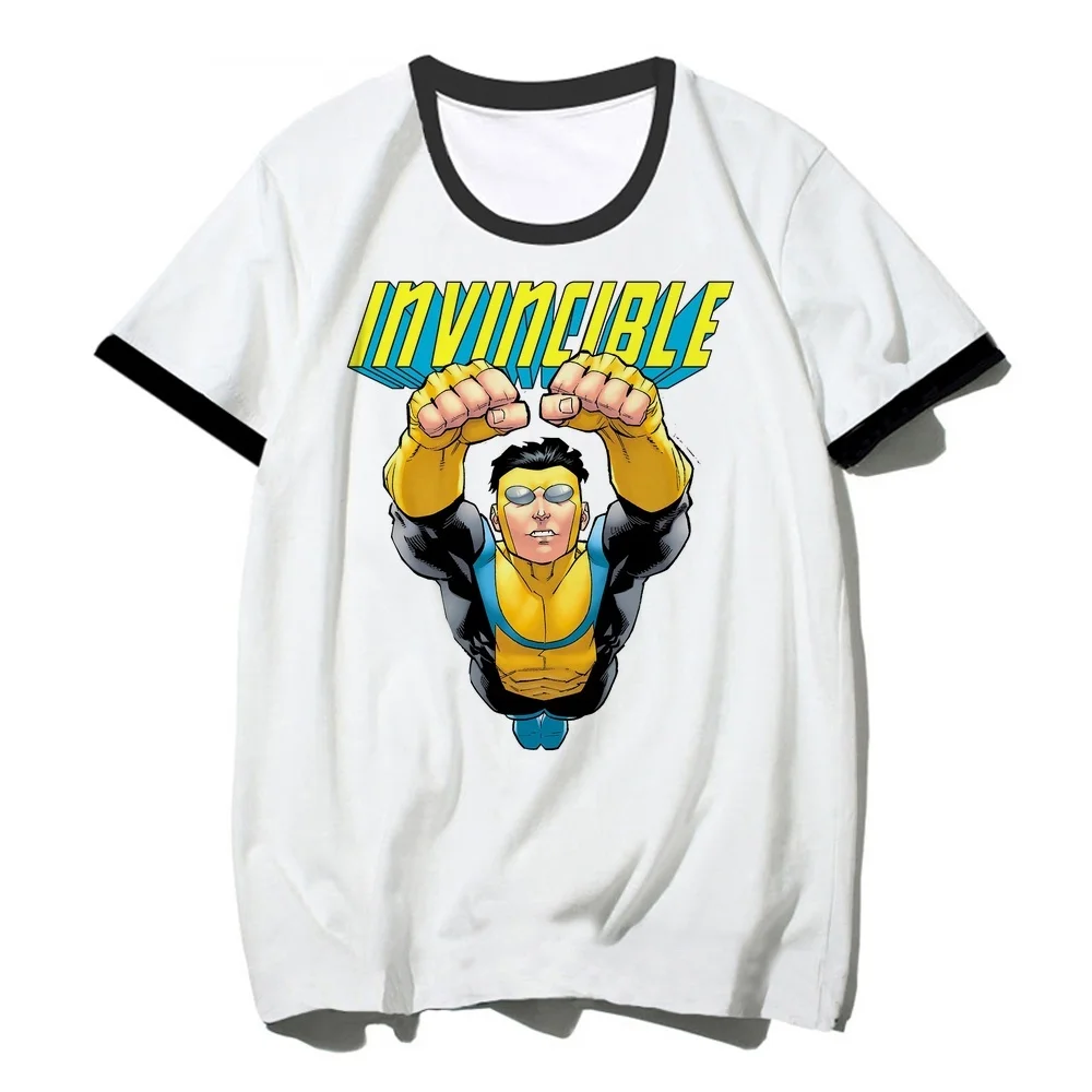 Invincible top tees shoujo party funny kawaii korean fashion 80s t-shirt streetwear scene  gyaru dollette funny
