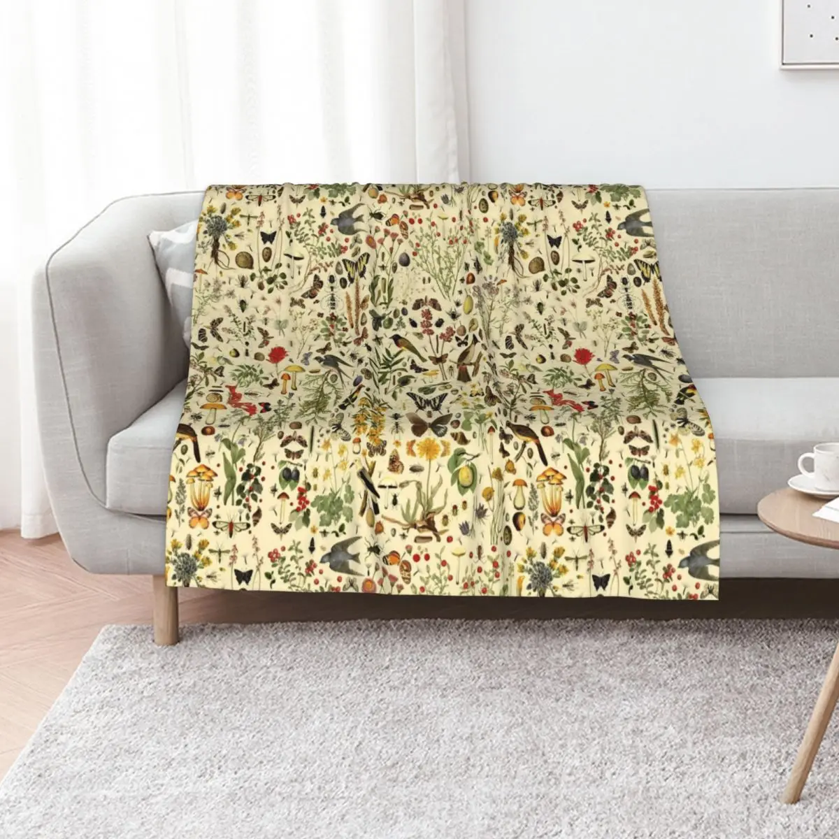 American Biology - SPRING print Throw Blanket Hairy Decorative Beds For Decorative Sofa Sofa Quilt Furry Cute Blankets