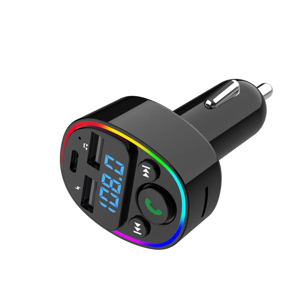 

G67 Hands-free Bluetooth 5.0 FM Transmitter Car MP3 Player PD Dual USB Charger Support U Disk TF Card Lossless Music Car Kit