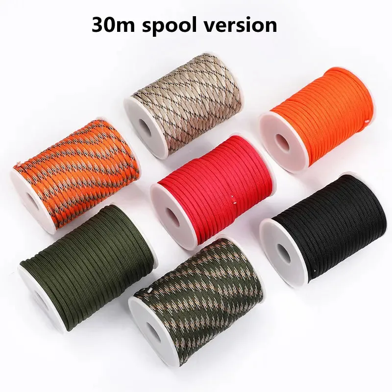 5 متر/15 متر/30 متر 7-Core 550 Paracord 4 مللي متر المظلة الحبل في الهواء الطلق التخييم بقاء حبل عدة مظلة خيمة الحبل حزام الغسيل #6