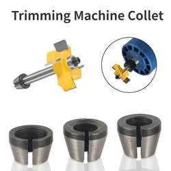 3Pcs 6mm 6.35mm 8mm Milling Cutter Collet Adapter Engraving Trimming Machine Chucks Trimmer Router Bit Accessories Tool