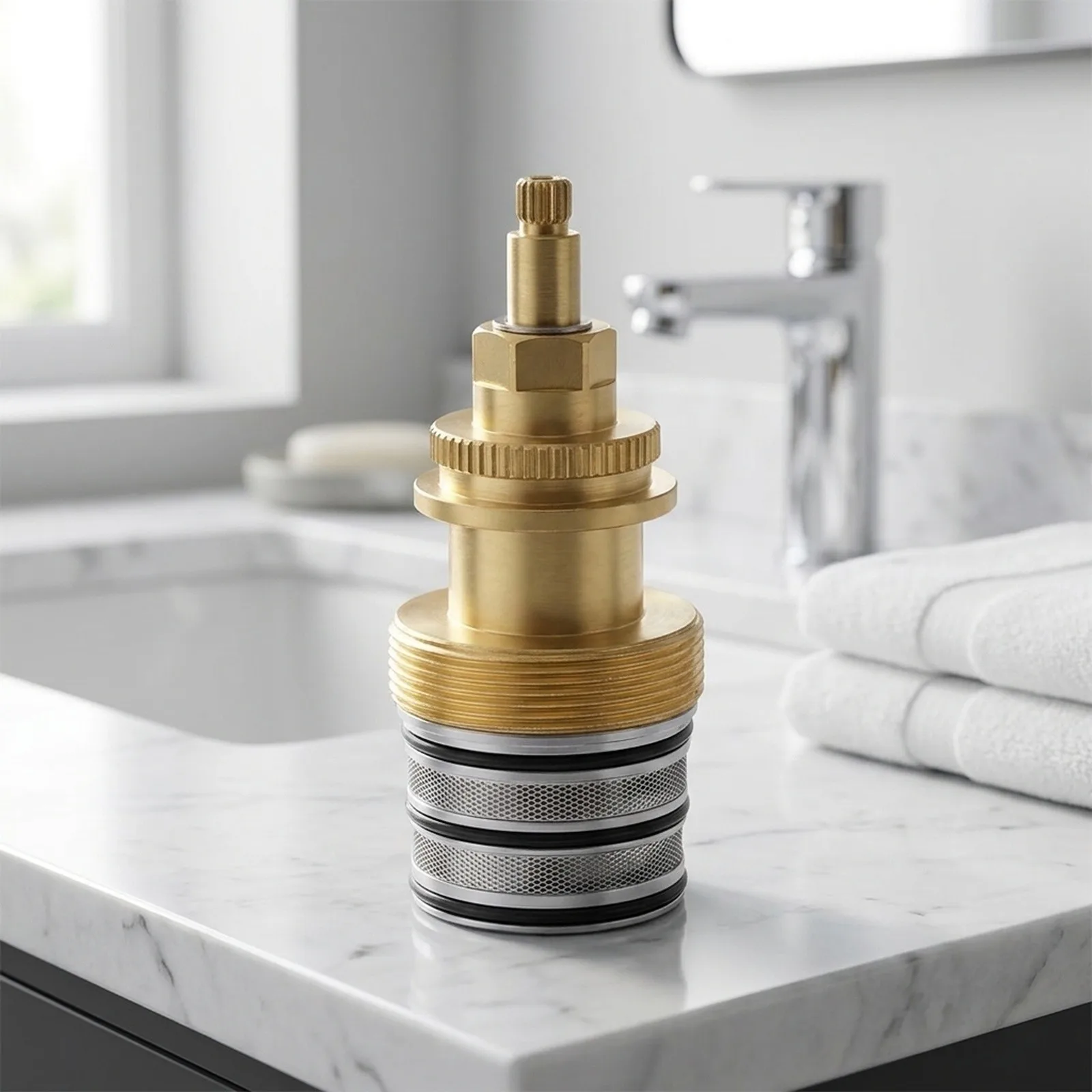 11.5 X 5.5 X 4.7 Cm Thermostatic Water Valve Temperature Control Valve High-sensitivity Temperature Sensor For K400