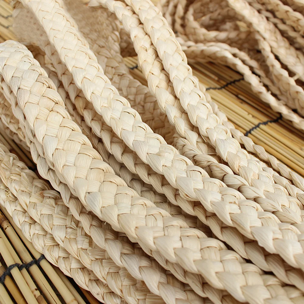 DIY 5M Straw Corn Five-strand Braid Rattan Materials Hand Braided Natural Straw Braids Handmade Accessories Material