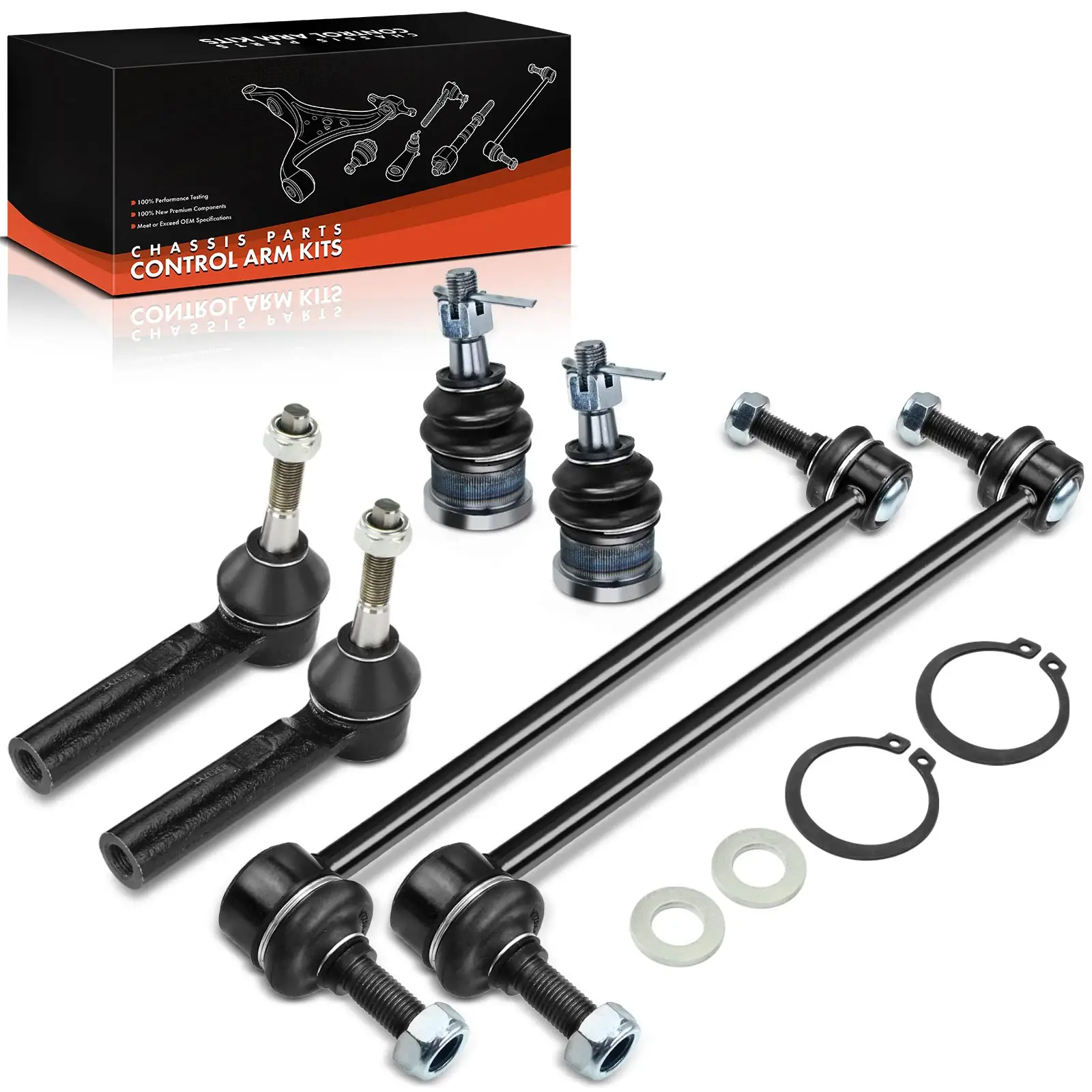 Frankberg 6-teilig Querlenker Satz Vorderachse für Dodge Caravan Chrysler Voyager 4743376AA