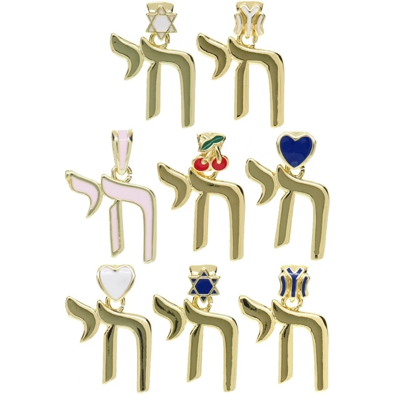 

5Pcs Charms Gold Color Enamel Pendant Copper Approx 16x22.7mm Jewelry Special Gift For Women
